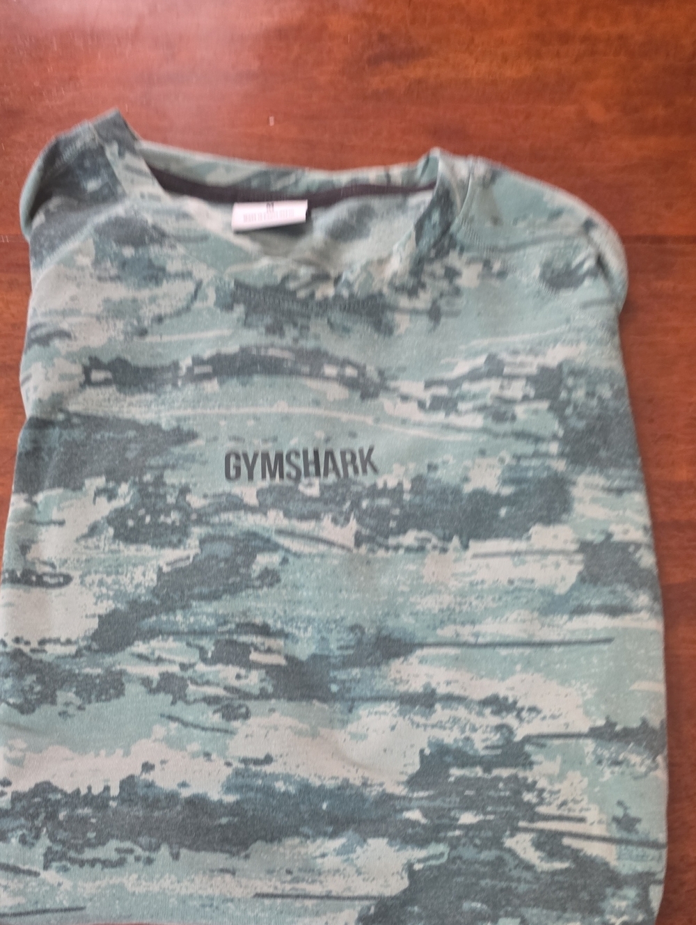 Gymshark Green Camo Crew Sweatshirt